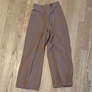 lululemon athletica Brown Wide Leg Pants